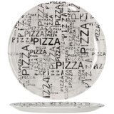 Saturnia Pizza krožnik Napoli / 31cm / White & Black / 6kos, (21364705) Cene