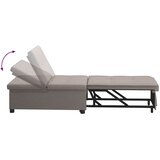  Krevet-sofa na razvlačenje Sivo-smeđa 194 x 50 x 82 cm tkanina | shoptok.hr