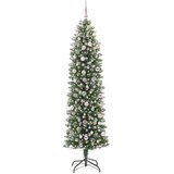  Umjetno vitko božićno drvce Zelena i bijela 240 cm | shoptok.hr