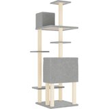  Penjalica za mačke sa stupovima za grebanje svjetlosiva 154 cm | Eponuda.com