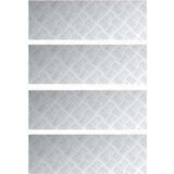  Aluminijske ploče s rešetkama 4 komada Antisklizne 75x25 cm | shoptok.hr