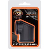 Kiotos KSB Silicone Triple-Hole Cock & Ball Splitter Black Cene