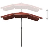  Vrtni suncobran sa šipkom 200 x 130 cm boja cigle | shoptok.hr