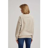 Marisse Sand V-Neck Sweatshirt | shoptok.hr
