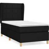 Maison Chic Box spring postelja - Vzmetna postelja z vzmetnico črn 90x190 cm blago SL7202, (21886710) Cene