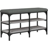  The Living Store Klop za čevlje siva sonoma 82x32x47 cm inženirski les - Klop Za Čevlje, (21448223) | Shoptok.si