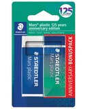 Gumica MARS PLASTIC 125 YEARS PK2 STAEDTLER 52650MABK1 BLISTER * DO ISTEKA ZALIHA | shoptok.hr