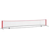  Teniska mreža Crna i crvena 595 x 90.5 x 87 cm Poliester | shoptok.hr