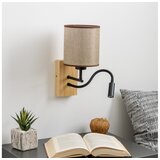  Brilagi - LED zidna lampa NUBILA WOOD 1xE27/25W/230V + LED/3W hrast/smeđa | Eponuda.com