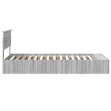  Krevetna konstrukcija Siva Sonoma 75 x 190 cm Konstruirano drvo | shoptok.hr