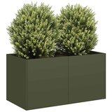 vidaXL Sadilica maslinastozelena 80x40x40 cm hladno valjani čelik | shoptok.hr