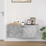  Zidni ormarić za cipele boja betona 100 x 35 x 38 cm drveni | shoptok.hr