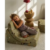 Wigiwama Zelen otroški fotelj iz tkanine bouclé/iz šenilje Terrazzo Moon – | Shoptok.si