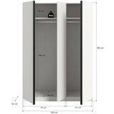 MID.YOU Omara S Klasičnimi Vrati Oakland, Bela | Shoptok.si