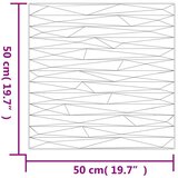  Zidni paneli 48 kom bijeli 50 x 50 cm EPS 12 m² uzorak kamena | shoptok.hr