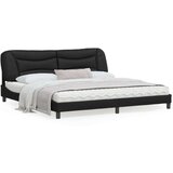  Okvir za krevet s uzglavljem crni 200x200 cm od umjetne kože | shoptok.hr