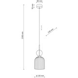  Visilica na sajli SOPHIA 1xE14/10W/230V crna/zadimljeno bež | Eponuda.com
