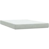 Krevet s oprugama i madracem svjetlosivi 160x210 cm baršunasti | shoptok.hr