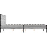  Okvir za krevet boja hrasta 140x190cm konstruirano drvo i metal | shoptok.hr