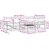  Set vanjskih sofa 7 pcs Bijela i krem | Shoptok.si