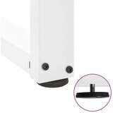  Noge za klubsko mizico v obliki črke T, 2 kosa, bele barve, 70x25x(30-31) cm, jeklo, (22123617) | Shoptok.si