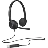H340 Corded Headset - BLACK - USB