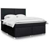  Krevet s oprugama i madracem crni 180x200 cm od tkanine | shoptok.hr