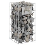 vidaXL Gabionska Stebrička z Vodno Pipo 50x25x25 cm 304 Nerjaveče Jeklo | Shoptok.si