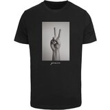 Mister Tee Black T-shirt with peace sign | shoptok.hr
