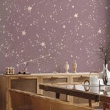  Foto tapeta - Night Sky - Artistic Constellations and Stars in Pastel Shades 450x315 Standard | shoptok.hr