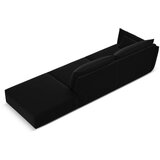 Mazzini Sofas Črna žametna sedežna garnitura levi kot 264 cm Vanda – | Shoptok.si