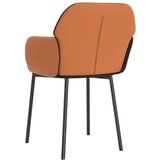 Jedilni stoli 2 kosa črno blago in umetno usnje, (21073651) | Shoptok.si