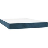  s oprugama i madracem tamnoplavi 140x190 cm baršunasti | shoptok.hr