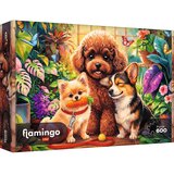 Trefl Flamingo po sestavljanki Psički v rastlinjaku 600-delna sestavljanka - | Shoptok.si