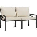 Maison Chic Vrtni stoli - Stol za vrt s peščenimi blazinami 2 kosa 62x75x79 cm jeklo JS1995, (21876941) Cene