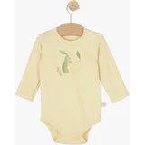 bodi z dolgimi rokavi ribbed pear