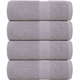 vidaXL Ručnici za goste FROGN 4 kom. Sivi 30x50 cm 360 g/m² - Siva 30 x 50 cm 4 | shoptok.hr