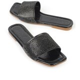 Capone Outfitters Women's Slippers with Capone Stones and Single Strap, Flat Heel. Cene