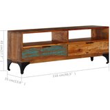 vidaXL tv ormarić od masivnog obnovljenog drva 118 x 35 x 45 cm | shoptok.hr