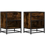 vidaXL Noćni ormarići 2 kom boja hrasta 40x31x50 cm konstruirano drvo | shoptok.hr