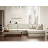 Maison de Rêve Sivo-bež kutna garnitura od šenila (s desnim kutom/u obliku slova L) Kirou – | shoptok.hr