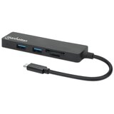  USB-C HUB 3port Manhattan 164948 3.2 G1/5Gbps/CR/Crni Cene