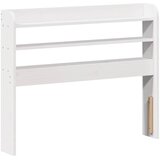  Okvir kreveta s uzglavljem bijeli 75x190 cm od borovine | shoptok.hr