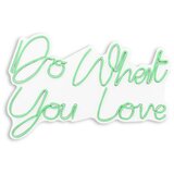 WALLXPERT dekorativna plastična led rasveta do what you love green | ePonuda.com