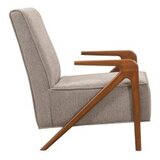 Atelier Del Sofa fotelja larus wood berjer walnut grey