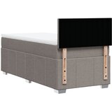  Krevet s oprugama i madracem smeđesivi 100 x 200 cm od tkanine | shoptok.hr
