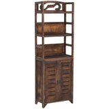  Vitrina tamnosmeđa 46 x 24 x 140 cm od masivnog drva paulovnije | shoptok.hr