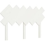 Maison Chic posteljno vzglavje - vzglavna omarica - nočna omarica belo 122,5x3x80,5 cm trdna borovina, (21705913) Cene