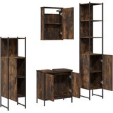  4-dijelni set kupaonskog namještaja boja hrasta drveni | shoptok.hr