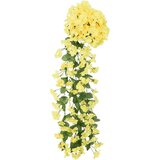  Božićni cvjetni vijenci 3 kom žuti 85 cm | shoptok.hr